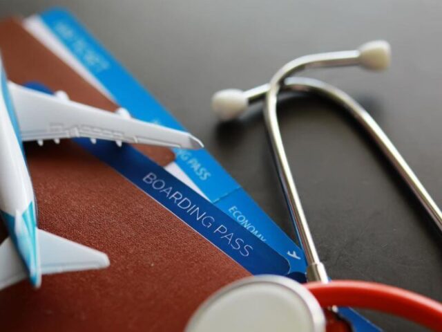 Medicamentos en el avión